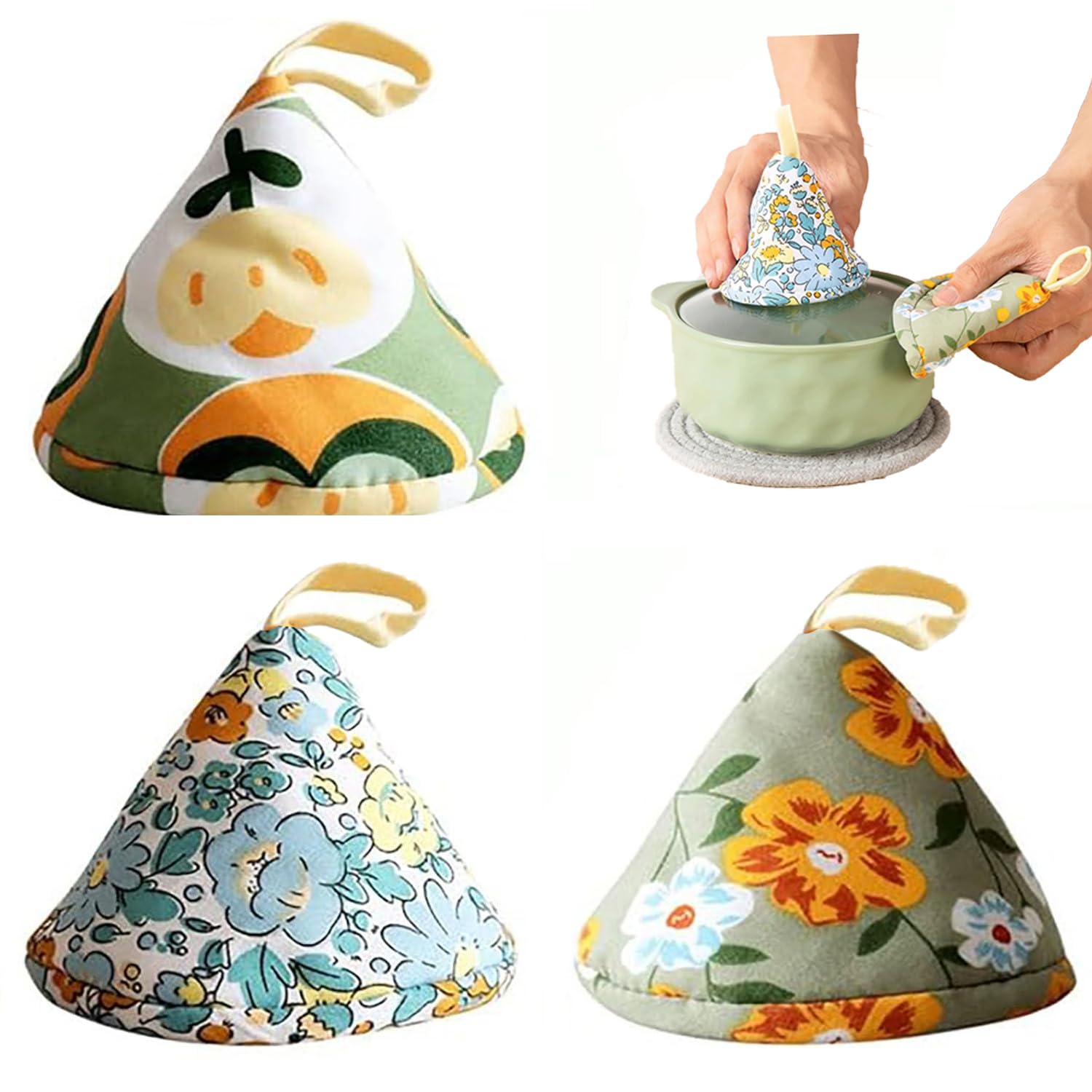 ふわっとカバー（マット）114 ハンドメイド Amazon.com: 3 PCS Hot Pot Lid Handle Oven Mitt Cast Iron Handle